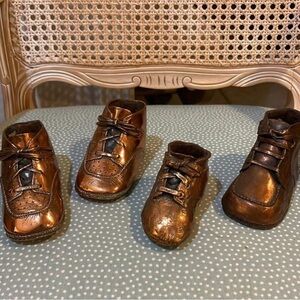 Antique “bronzed” baby shoes